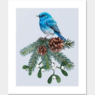 Mountain Bluebird Wild Birds Bird Lovers Birders Posters and Art
